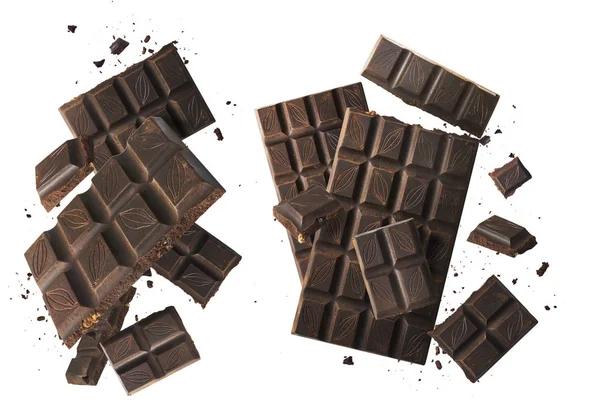 Tasy dark chokolate on background — Stock Photo, Image