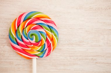 Çok renkli güzel yuvarlak lolipop  