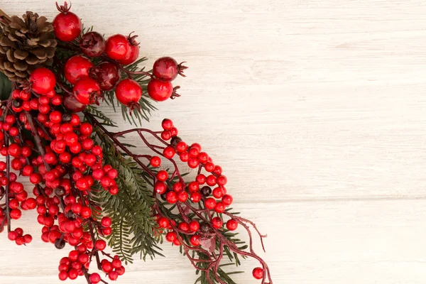 Red fruits on the branches Christmas for decoration