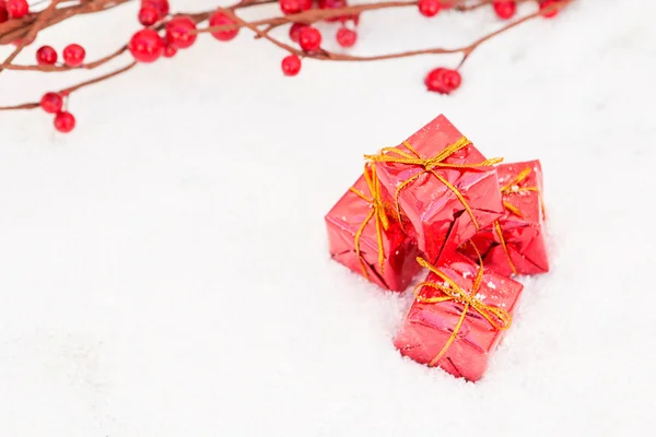 Balls and gifts for the Xmas tree decoration — Stock Photo, Image