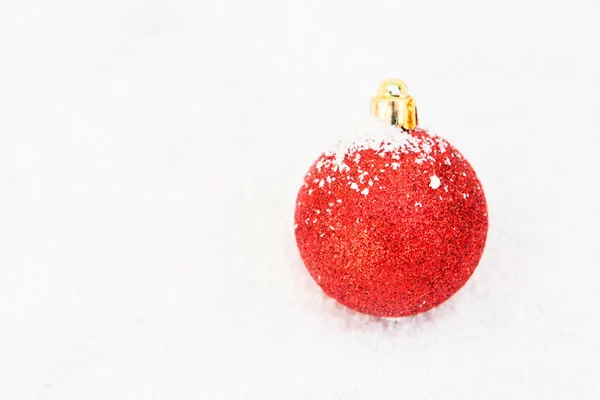 Red Ball for the Xmas tree decoration — Stock Photo, Image