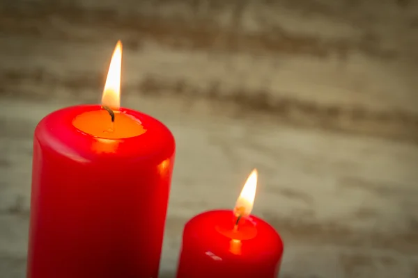 Candele rosse di Natale — Foto Stock