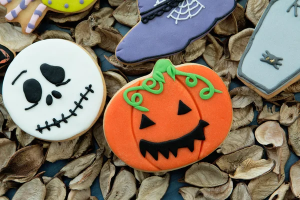 Läskiga Halloween cookies — Stockfoto