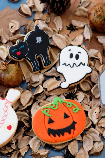 Läskiga Halloween cookies — Stockfoto