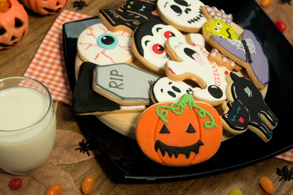 Inquietanti biscotti di Halloween — Foto Stock