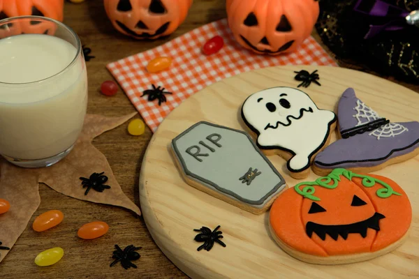 Straszne Halloween cookies — Zdjęcie stockowe