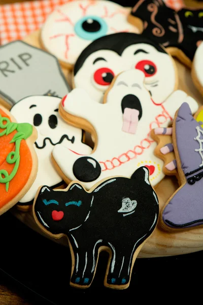 Läskiga Halloween cookies — Stockfoto
