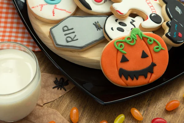 Straszne Halloween cookies — Zdjęcie stockowe