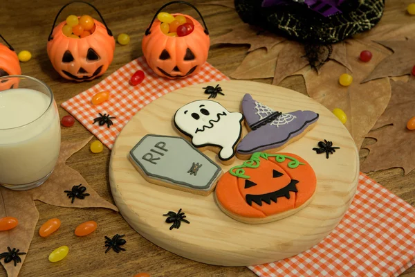 Straszne Halloween cookies — Zdjęcie stockowe