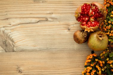 Dekorasyon için doğal sonbahar elemanları 