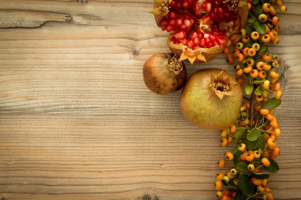 Természetes őszi elemek, dekoráció — Stock Fotó