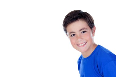 Çok güzel çocuk izole 