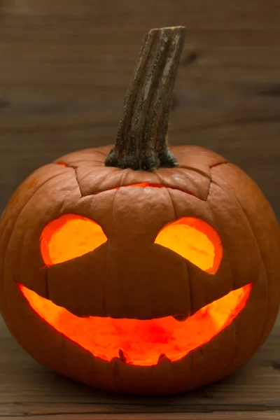 Smiling lantern pumpkin — Stock Photo, Image