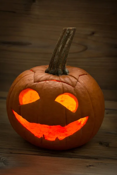 Smiling lantern pumpkin — Stock Photo, Image