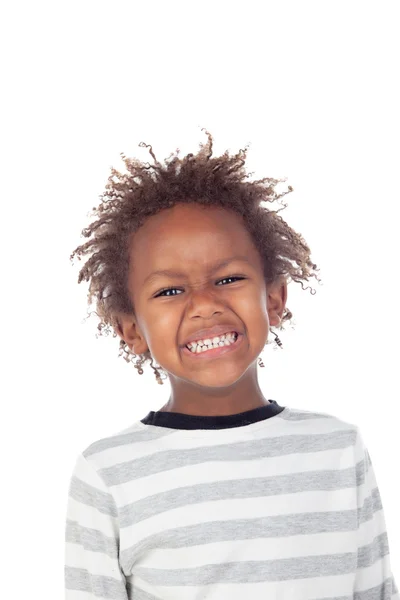 Смешной африканский ребенок — стоковое фото