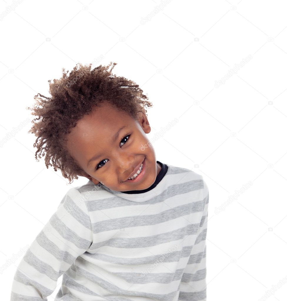 Funny african child — Stock Photo © Gelpi #128088426