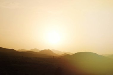 Güzel gün batımı gökyüzü