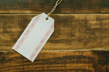 Boş alışveriş etiketi şablonu 