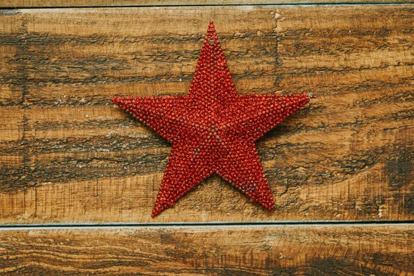 Red christmas star — Stock Photo, Image