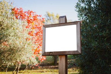 Reklam için boş kartel