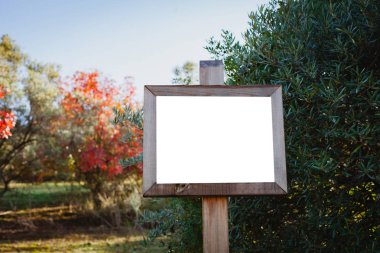 Reklam için boş kartel