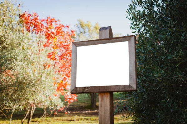 Reklam için boş kartel