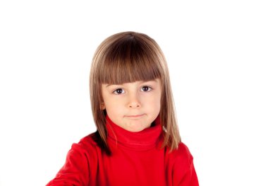 Dalgın küçük kız