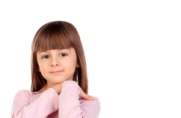 Niedliches kleines Mädchen posiert — Stockfoto