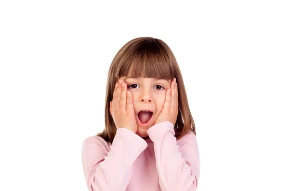 Schattig klein meisje poseren — Stockfoto