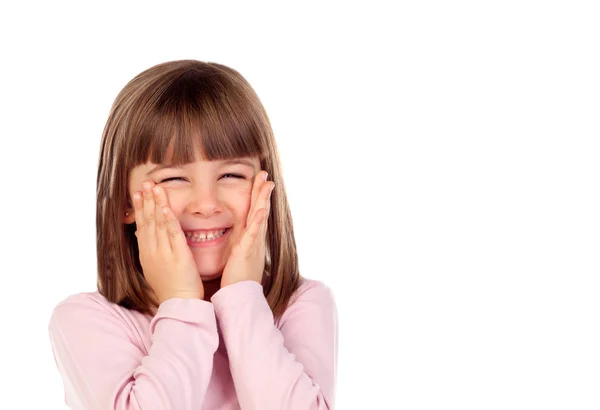 Mały dziewczyna pozuje — Zdjęcie stockowe