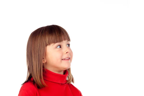 Happy small girl smiling — Stock Photo, Image