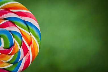 çok renkli yuvarlak lolipop