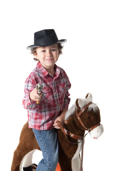 재미 있는 작은 cawboy — 스톡 사진