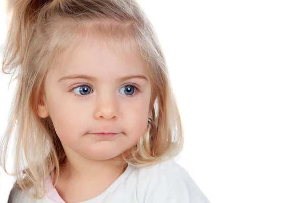 Linda menina loira bebê — Fotografia de Stock