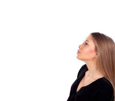 güzel moda sarışın kız