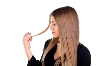 güzel moda sarışın kız