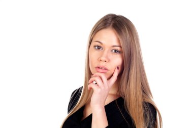 güzel moda sarışın kız