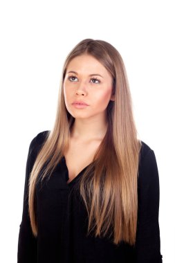 güzel moda sarışın kız