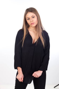 güzel moda sarışın kız