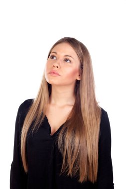 güzel moda sarışın kız