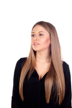 güzel moda sarışın kız