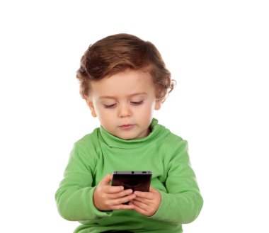 Bebek çocuk ile Smartphone