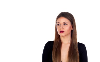 dalgın güzel kadın