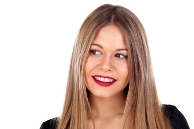 uzun sarı saçlı kız