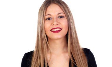 uzun sarı saçlı kız