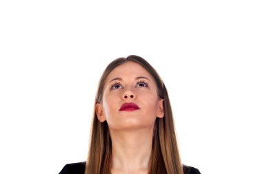 uzun sarı saçlı kadın