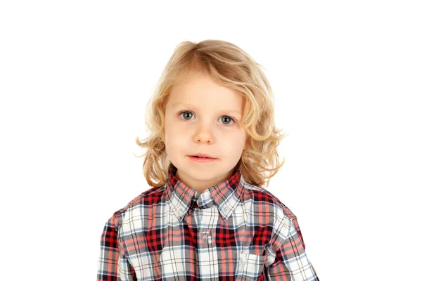 Beautiful blonde little boy — Stock Photo, Image