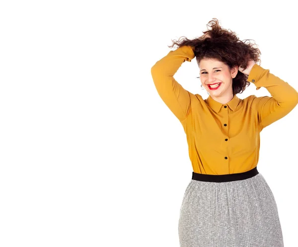 Menina curvilínea bonito — Fotografia de Stock