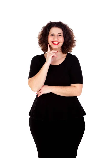 Cute curvy girl — Stock Photo, Image