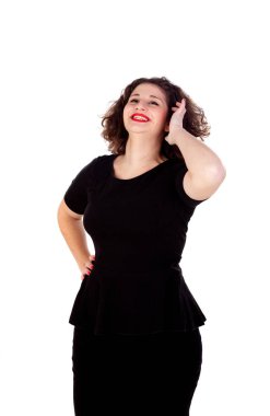 sevimli curvy kız